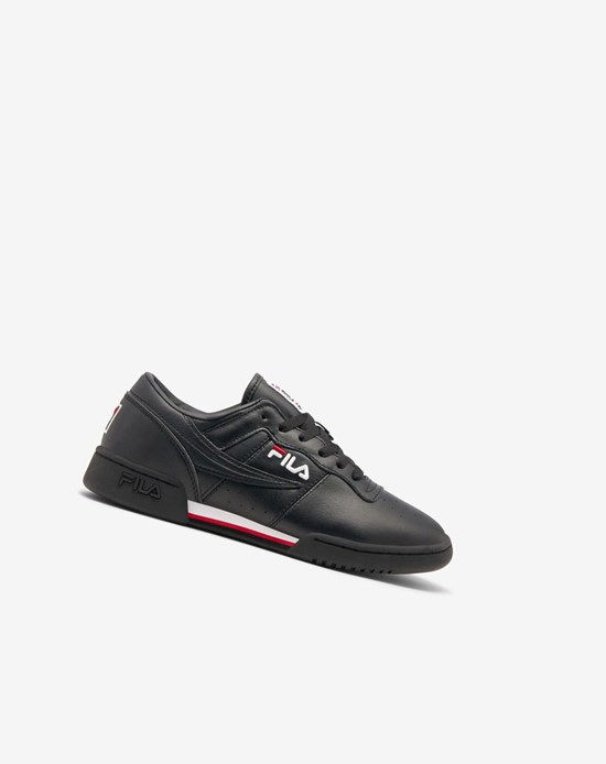 Fila Original Fitness Tenisa Shoes Czarne Białe Czerwone | LMFZU-6012