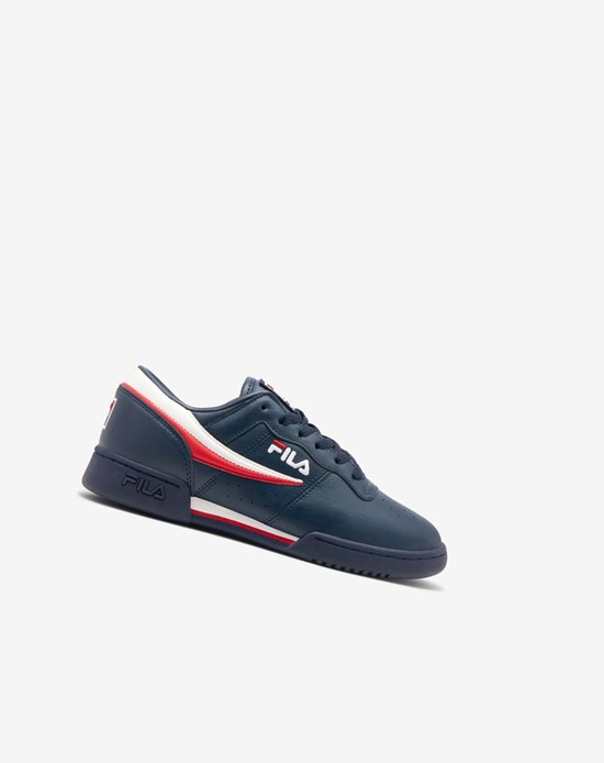 Fila Original Fitness Tenisa Shoes Granatowe Białe Czerwone | LMZJQ-1304