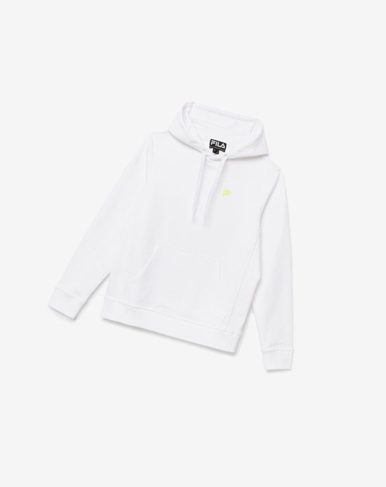 Fila Phoenix Hoodie Białe Żółte | LDFRZ-2018