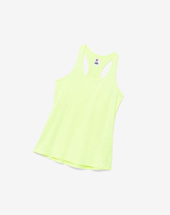 Fila Pickleball Racerback Tank Żółte | TWHBC-4160