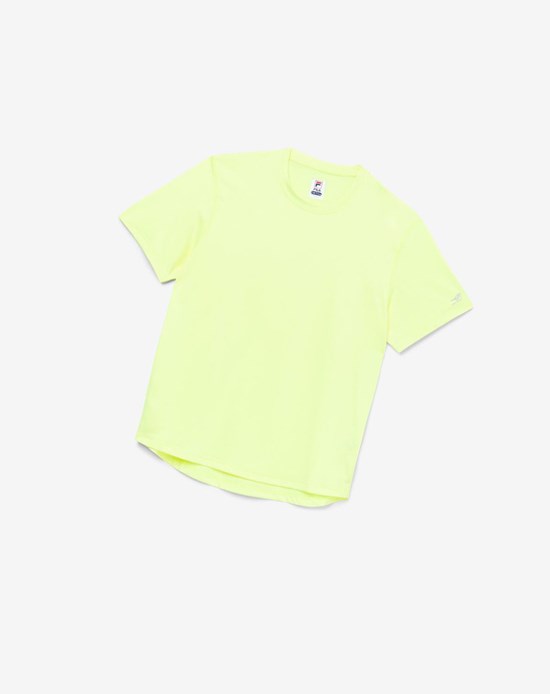 Fila Pickleball Scallop Hem Crew Żółte | QPWJC-1076