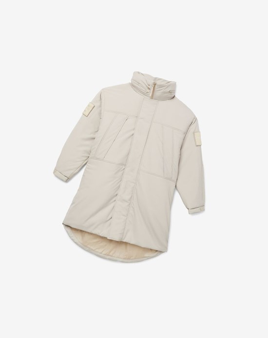 Fila Project 7 Long Watowany Coat Beżowe | HNFUW-5974