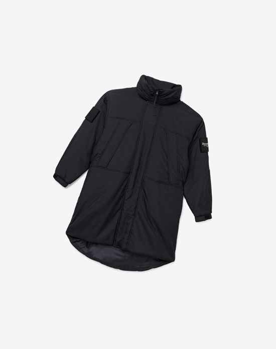 Fila Project 7 Long Watowany Coat Czarne | CKTFL-5768