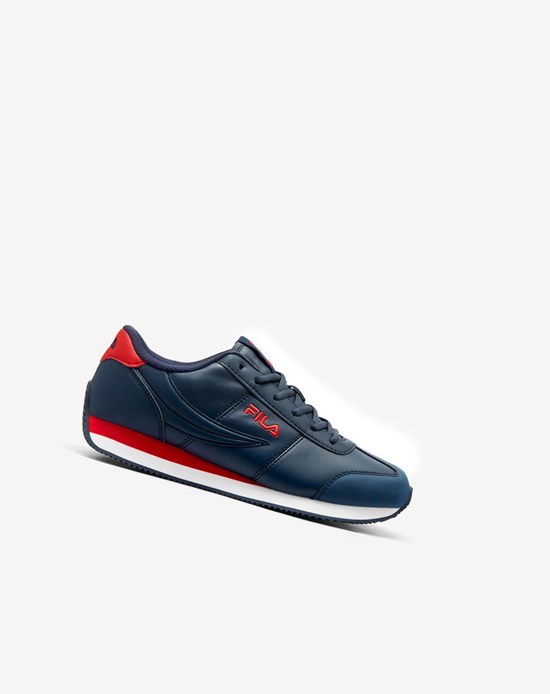 Fila Province Tenisa Shoes Granatowe Czerwone Białe | MDLCW-2794