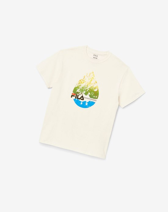 Fila Raindrop Tee 132 Gardenia | EKWGP-4287