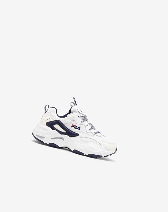 Fila Ray Tracer Sneakers Białe Granatowe Czerwone | LEOXP-1846