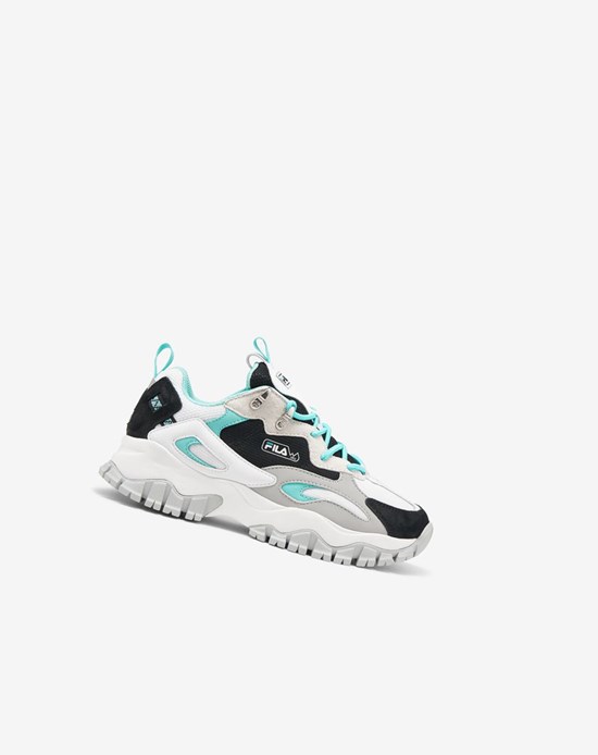 Fila Ray Tracer Tr 2 Sneakers Białe Czarne Niebieskie Turkusowe | DHJIQ-9058