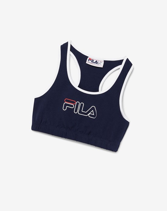 Fila Rebeca Bra Top Białe Czerwone | OGFKJ-8723