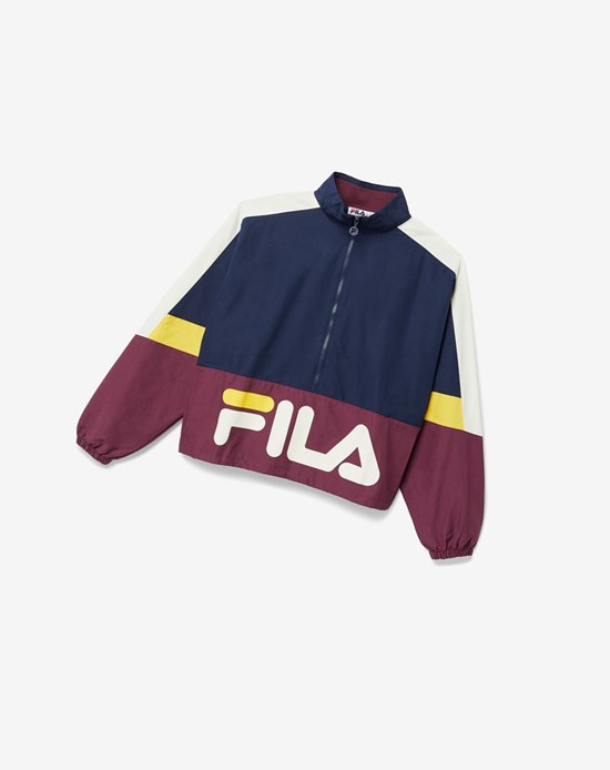 Fila Reid Track Jacket 413 Peacoat / Prune / Tutrledove | RCIBA-6179