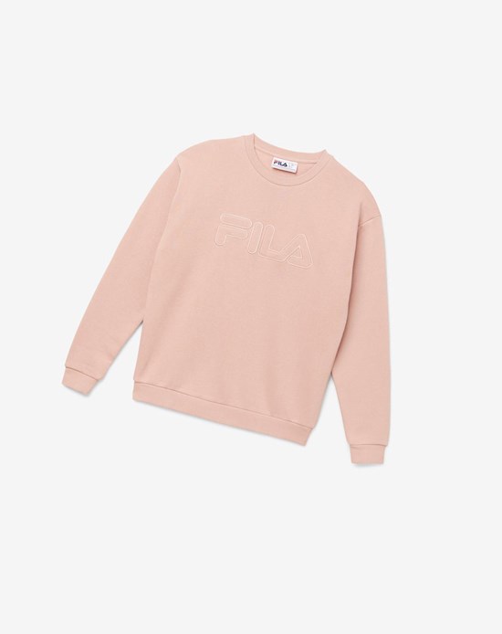 Fila Riksha Sweatshirt Różowe | HMCZT-5638