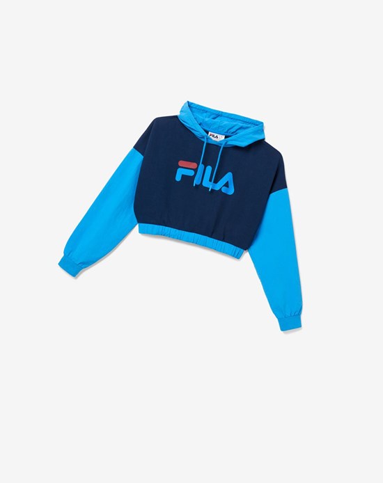 Fila Saachi Hoodie Niebieskie Czerwone | BYOSU-6710