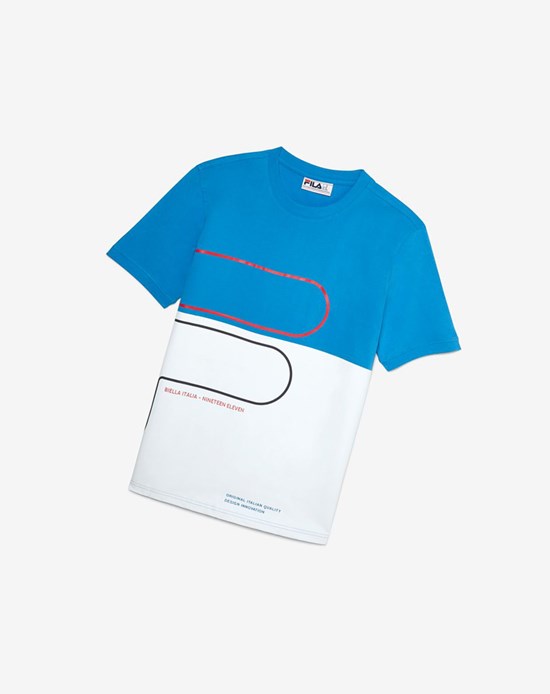 Fila Salza Tee Blua/Wht/Cred/B | GDOZF-4936