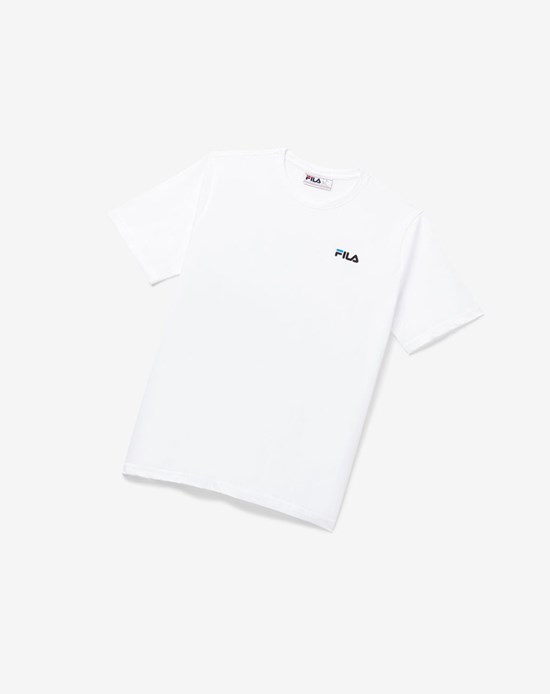 Fila Shoe Tower Tee Białe | AHXUY-6790