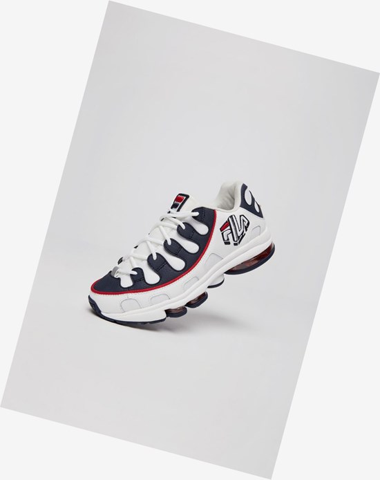 Fila Silva Trainer Tenisa Shoes Wht/Fnvy/Fred | SDEUY-9674