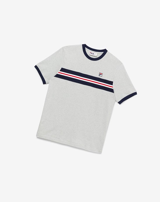 Fila Silver Tee Głęboka Szare | GNSXC-9413