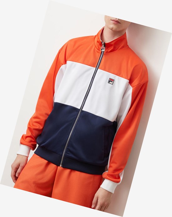 Fila Sterling Track Jacket Ctom/Wht/Peac | FGCSA-9687