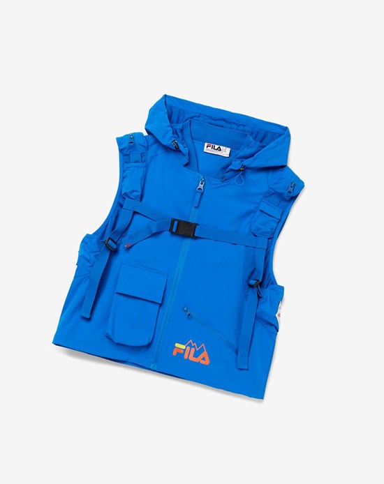 Fila Tactical Vest Niebieskie Czarne | CLAYR-4329