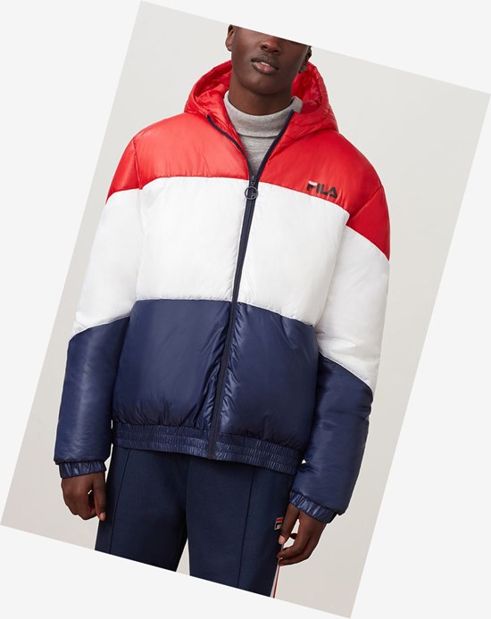 Fila Tatum Wiatr Jacket Cred/Wht/Peac | CANEP-3019