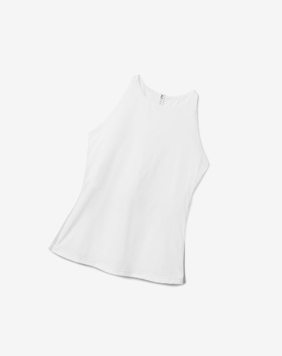 Fila Tie Breaker Racerback Tank Białe | CSRXY-1069