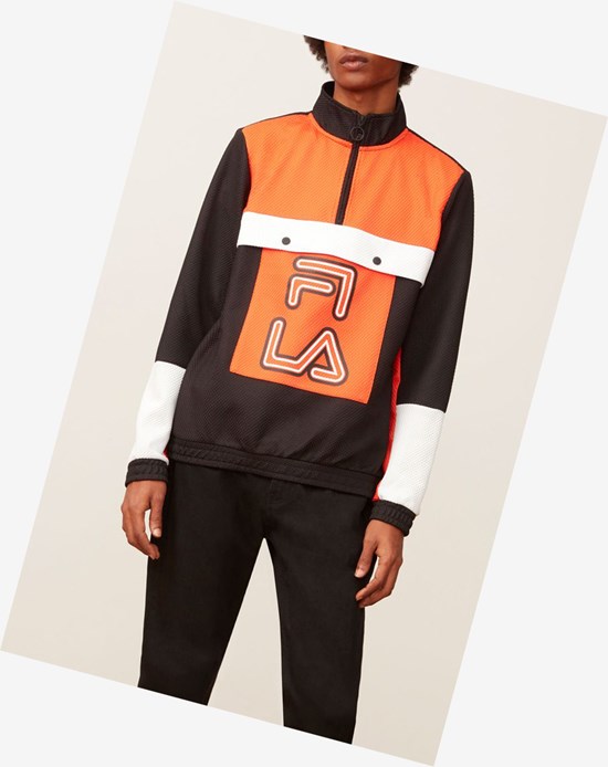 Fila Tiger Mesh 1/4 Zip Chrytomato | ERYUH-4087