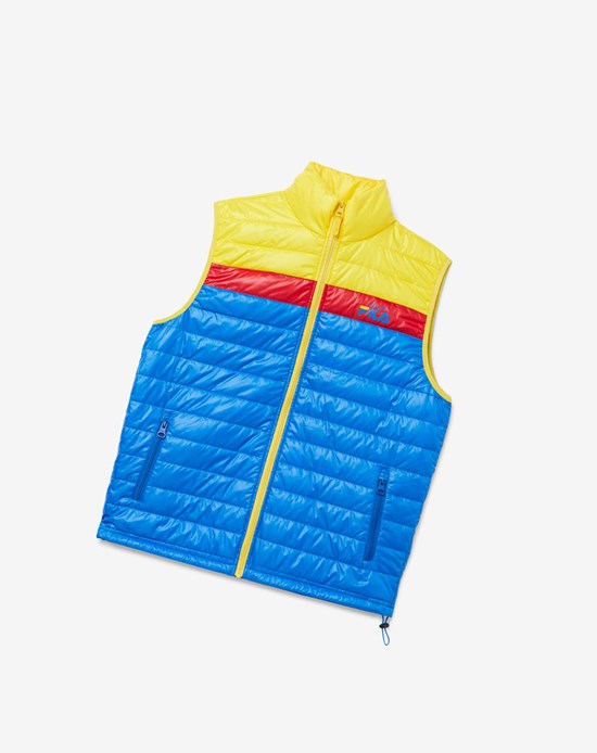 Fila Tri Vest Niebieskie Cytrynowy Czerwone | QUKLA-6587