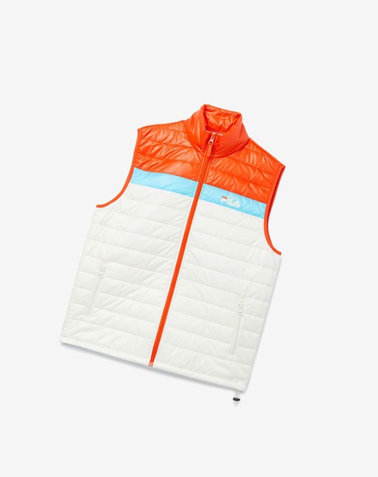 Fila Tri Vest Pomarańczowe Niebieskie | BKDRS-3269