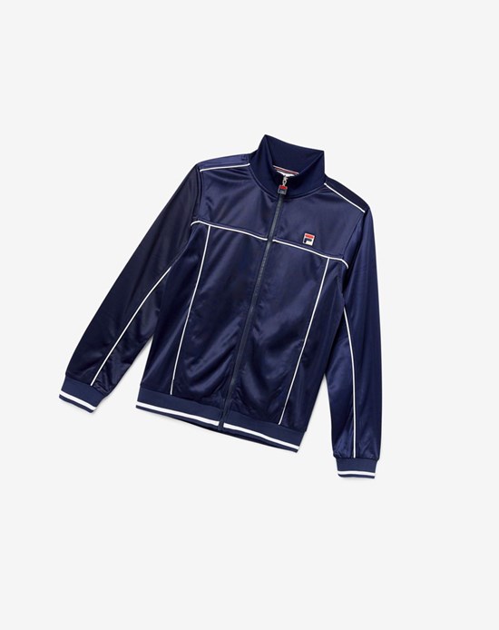 Fila Tricot Track Jacket 410 Peacoat | AKZVF-5379