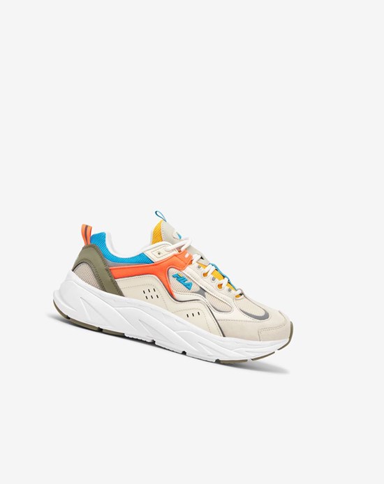 Fila Trigate Plus Sneakers Kremowe Białe | SWPXM-9140