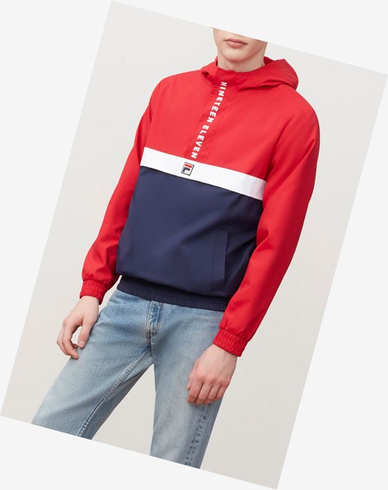 Fila Tucker 1/2 Zip Jacket Cred/Peac/Wht | NMWTF-6485