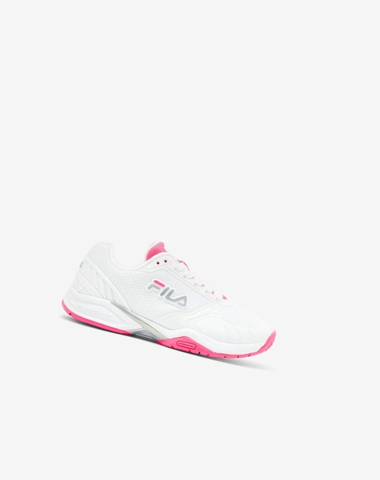 Fila Volley Zone Tenisa Shoes Wht/Kopk/Wht | EUZDO-3849