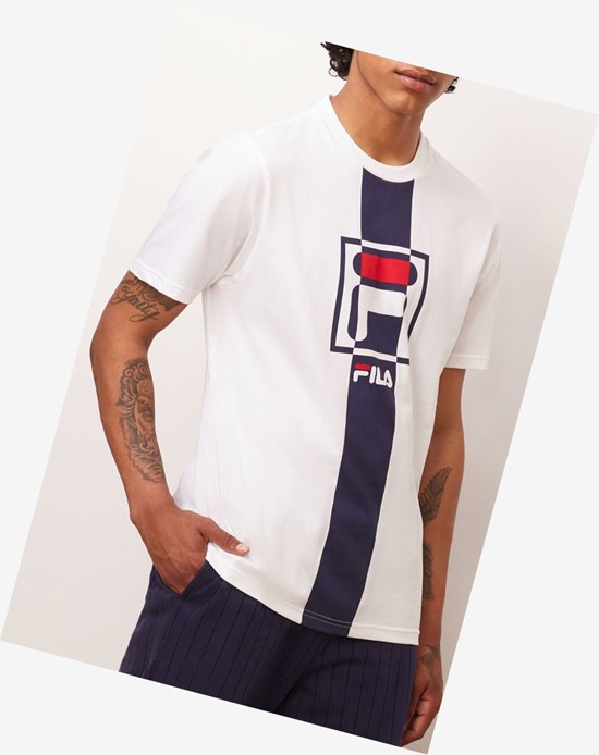 Fila Wes Tee Białe | YCZPS-9085