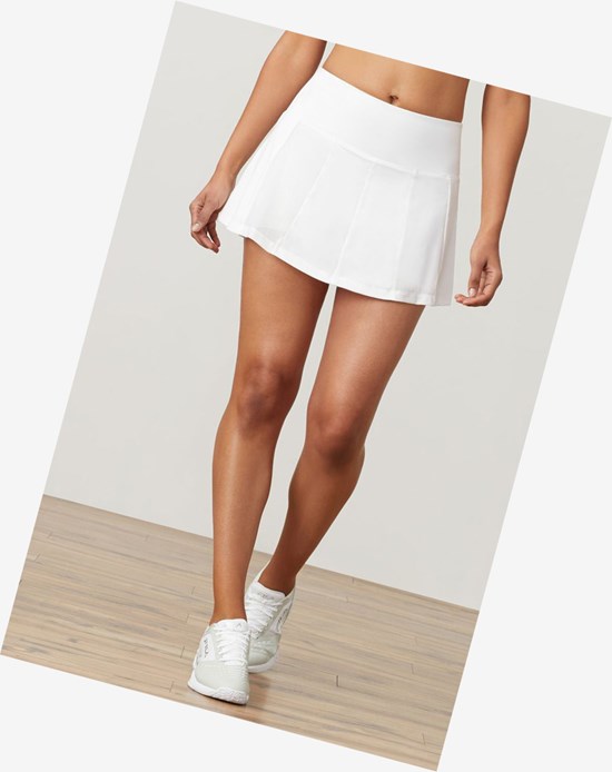 Fila White Line Skort Białe | IULEK-3697