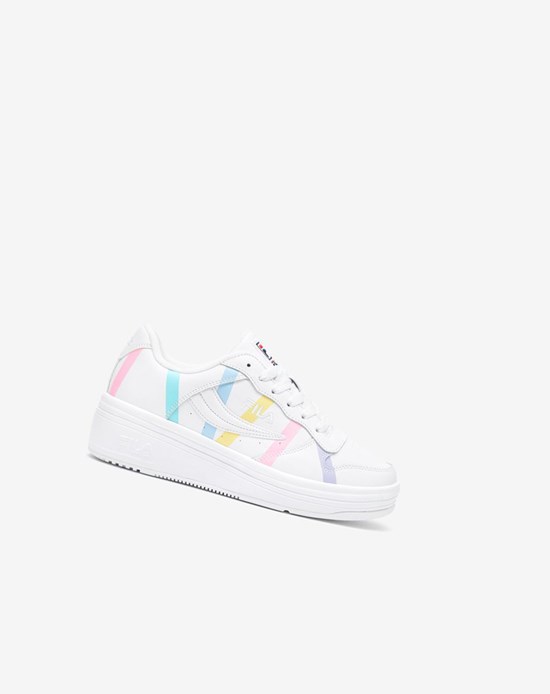 Fila Wx-100 Stripe Sneakers Białe Niebieskie | INLOA-3945