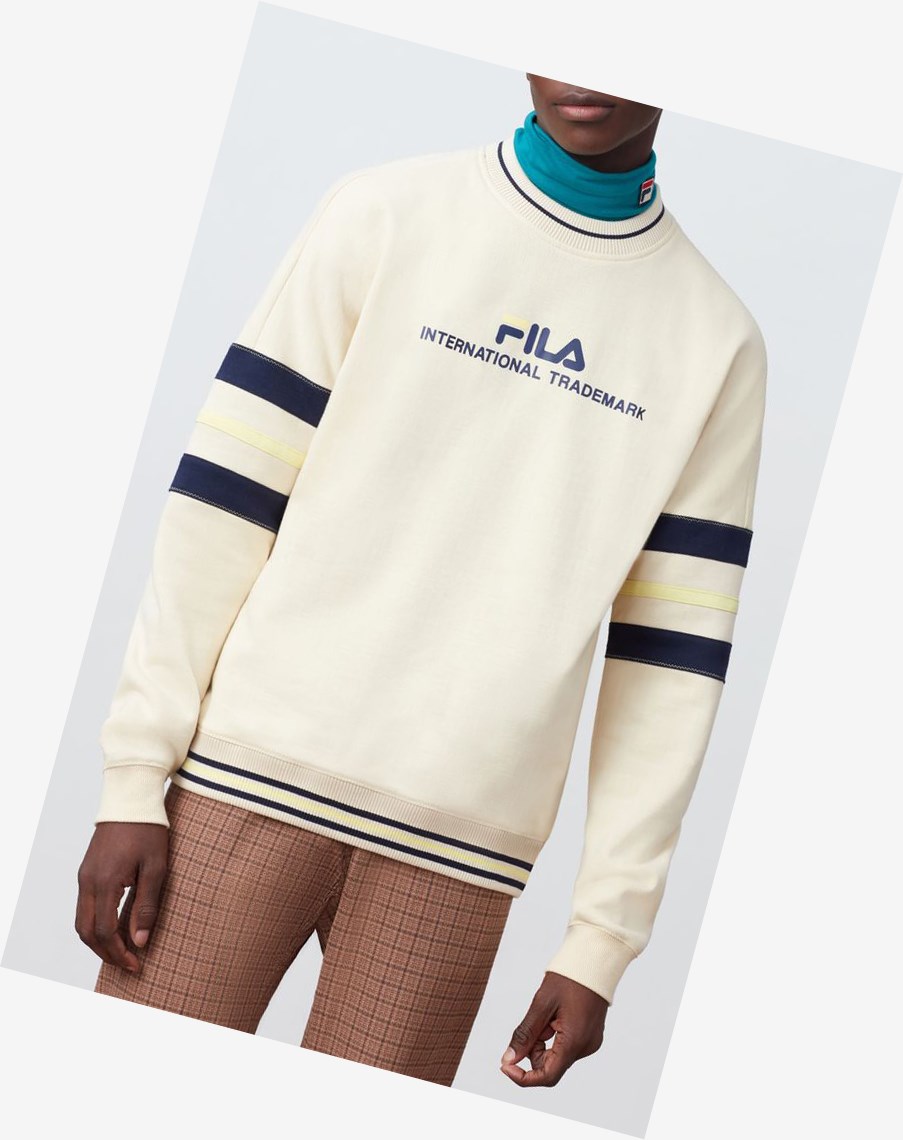 Fila Adamo Sweatshirt Bsand/Peac/Lemn | PNDUI-1245