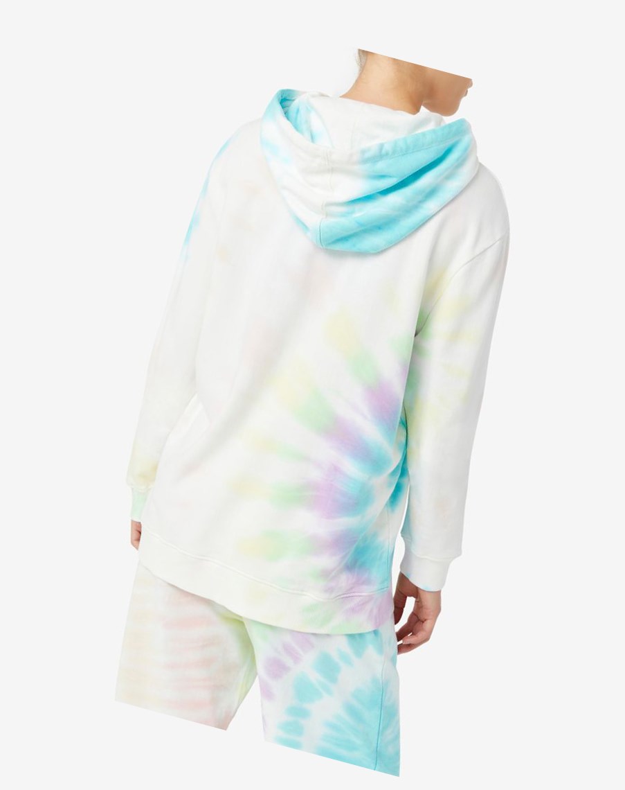 Fila Aerolynn Tie Dye Hoodie Kremowe | MWSJH-3492