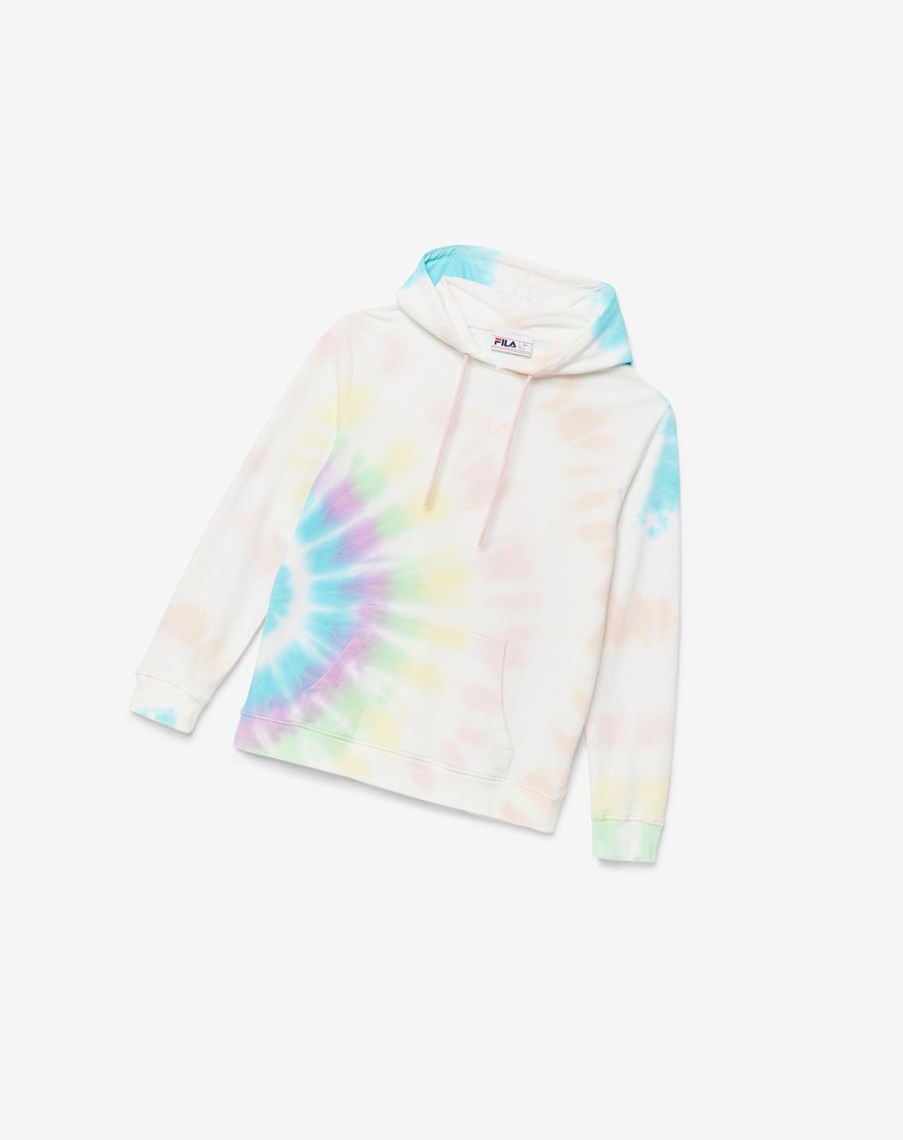 Fila Aerolynn Tie Dye Hoodie Kremowe | MWSJH-3492