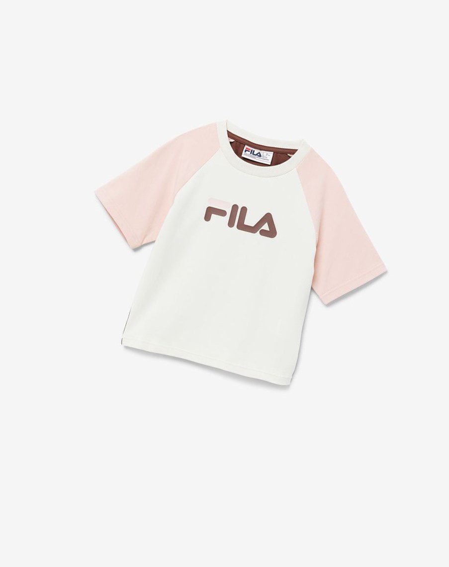 Fila Aisha Tee Jasny Różowe | JXTBE-6392