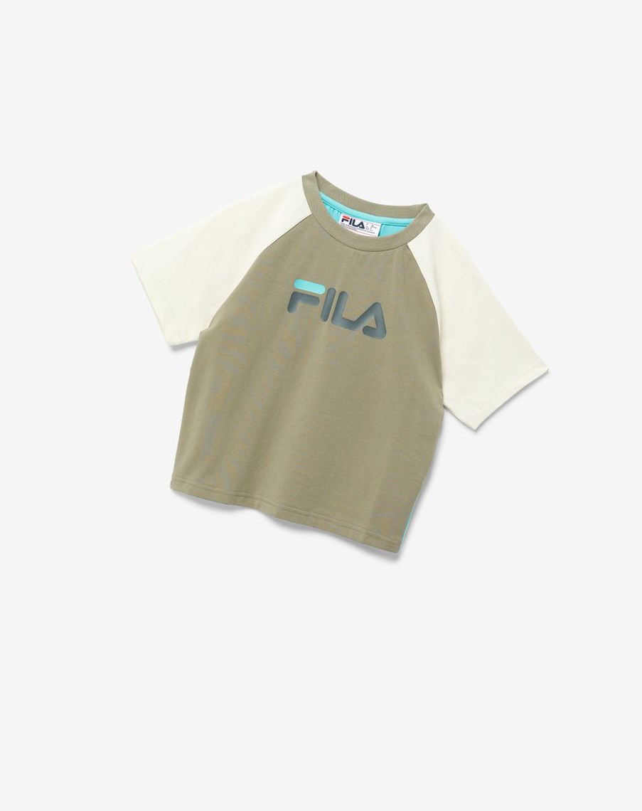 Fila Aisha Tee Niebieskie Turkusowe | FVQCL-9230