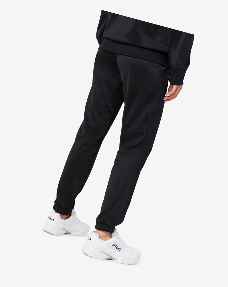 Fila Albania Track Pant Czarne Czerwone | LCKPW-1702