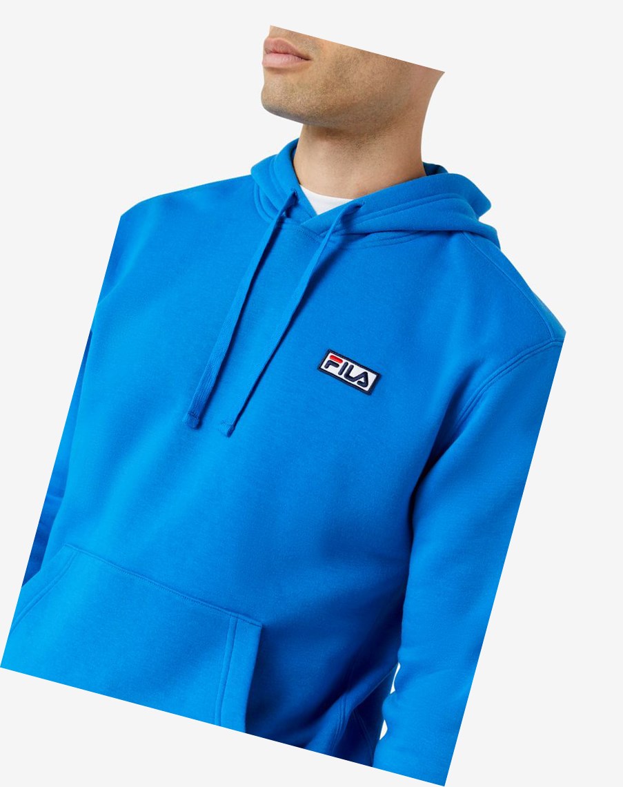 Fila Algot Hoodie Niebieskie | ALZFW-9385