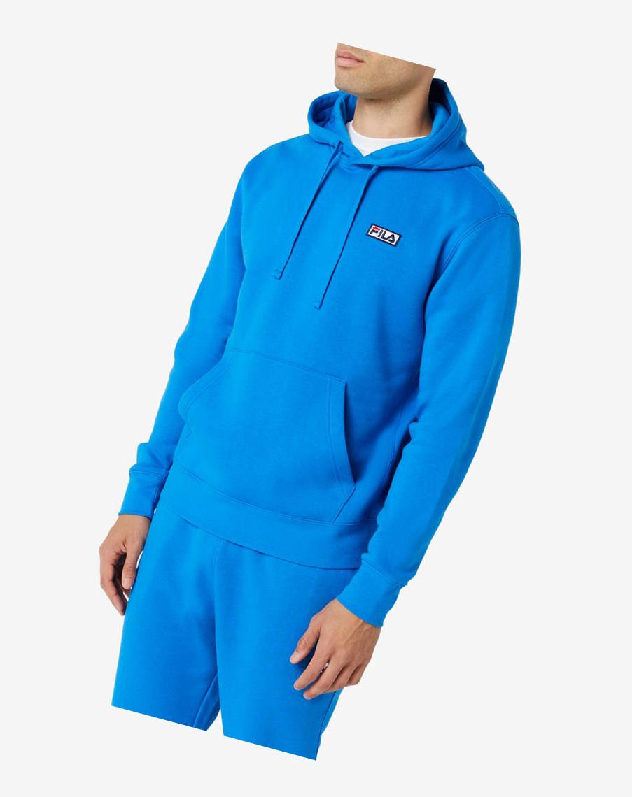 Fila Algot Hoodie Niebieskie | ALZFW-9385