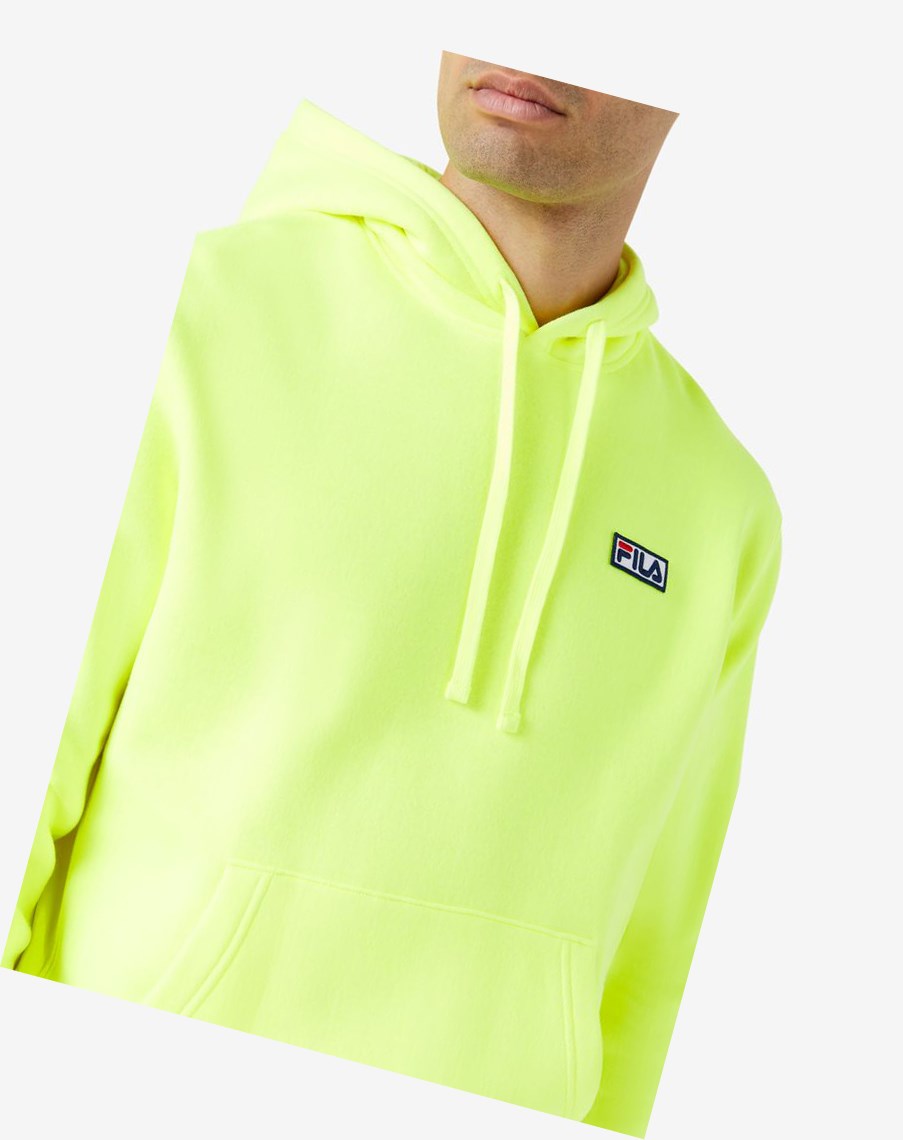 Fila Algot Hoodie Żółte Czarne | CQMHJ-5019