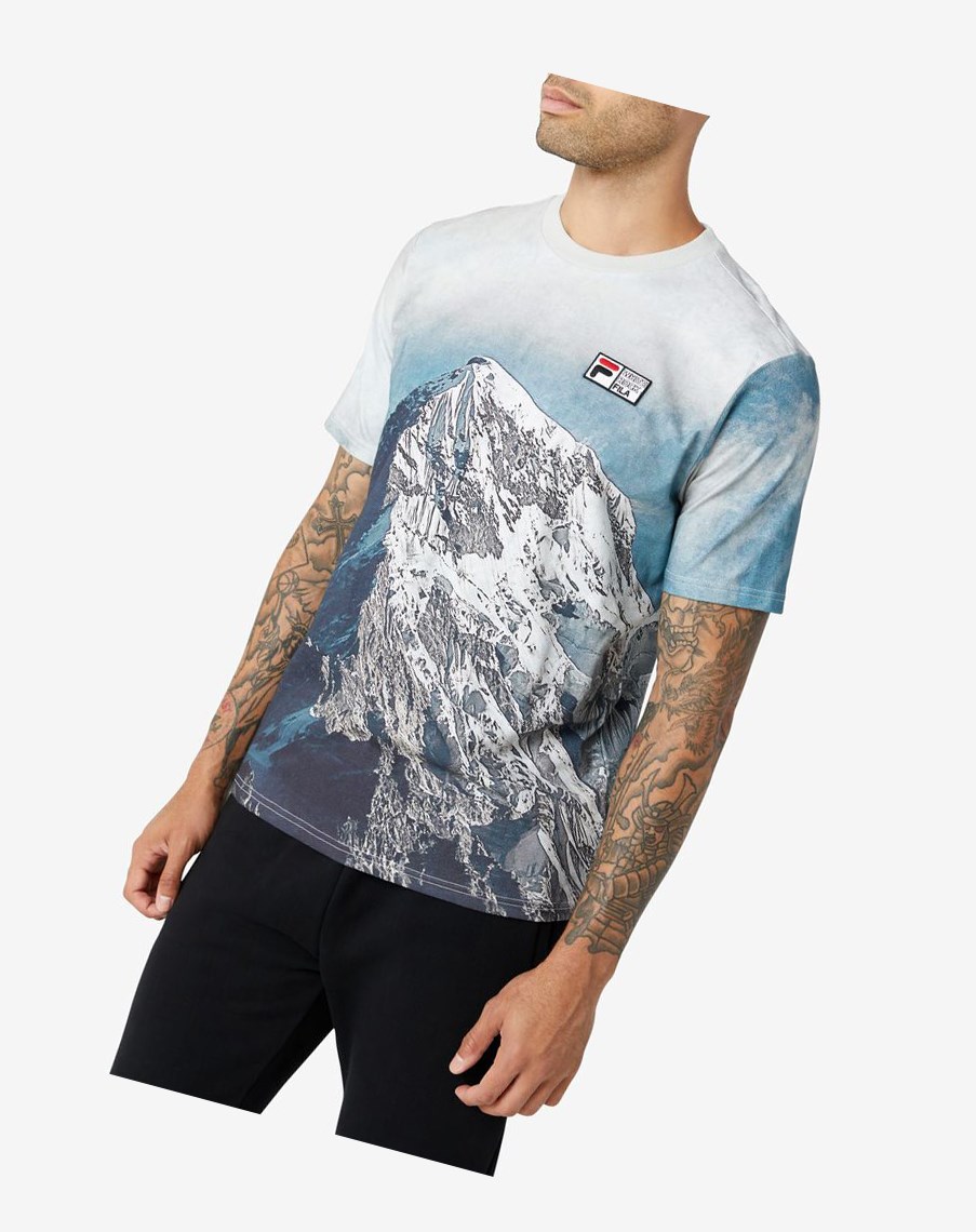 Fila Alps Tee Białe Czarne | ZRVKQ-2130