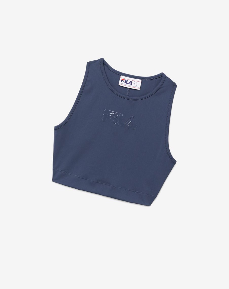 Fila Alva Crop Top 096 India Ink | YFIDR-9026