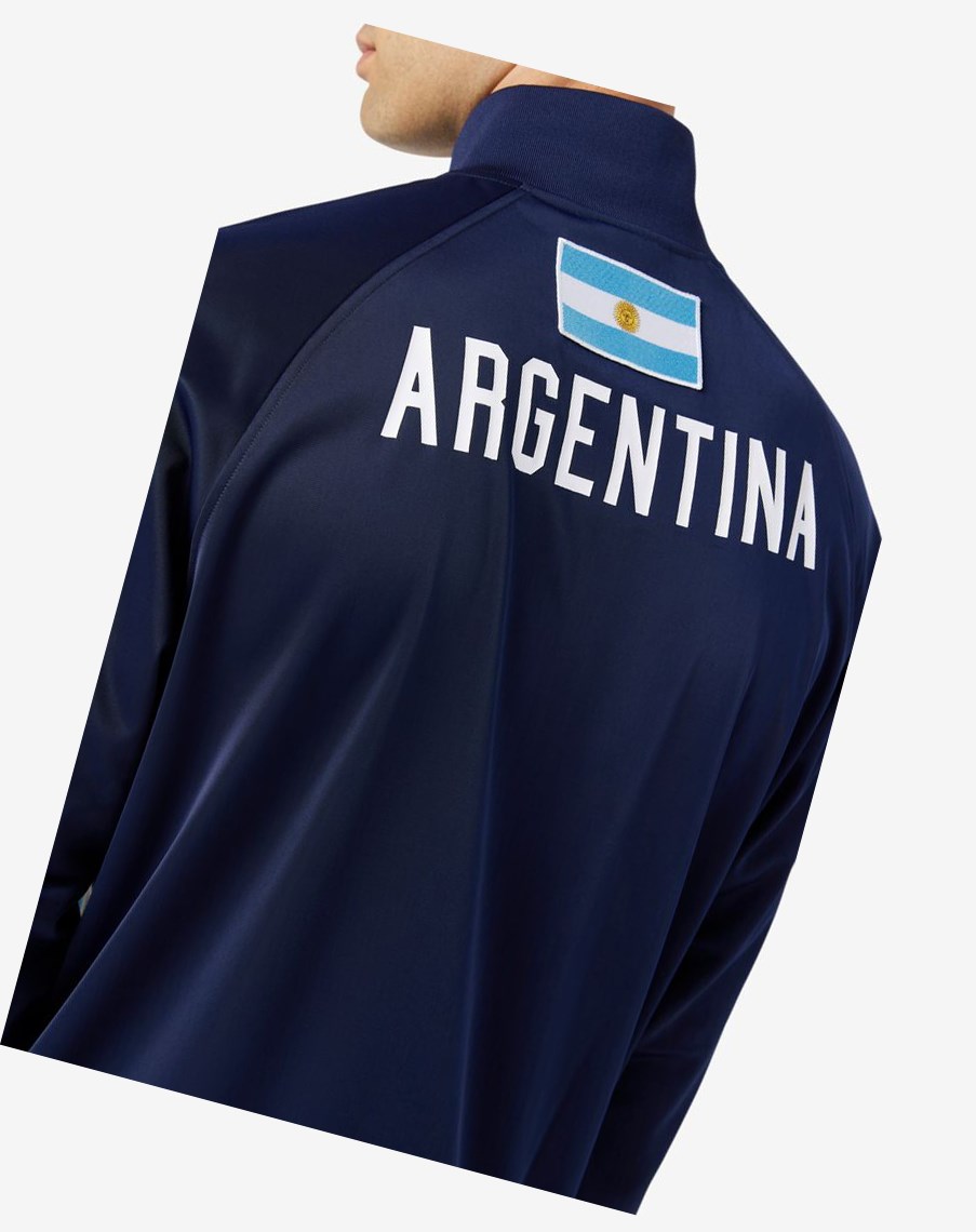 Fila Argentina Track Jacket Granatowe Białe | QAEST-7125