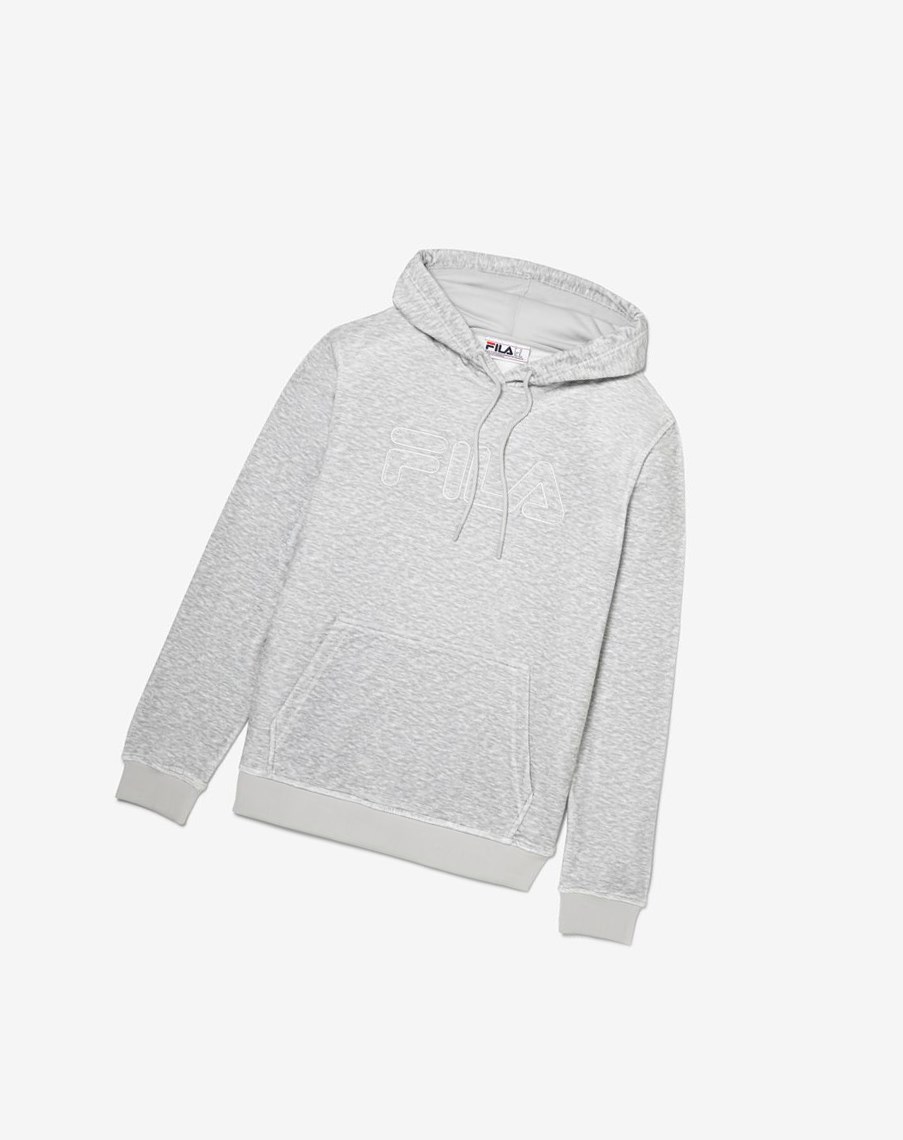 Fila Asher Velour Hoodie Głęboka Szare | IHCKG-2637