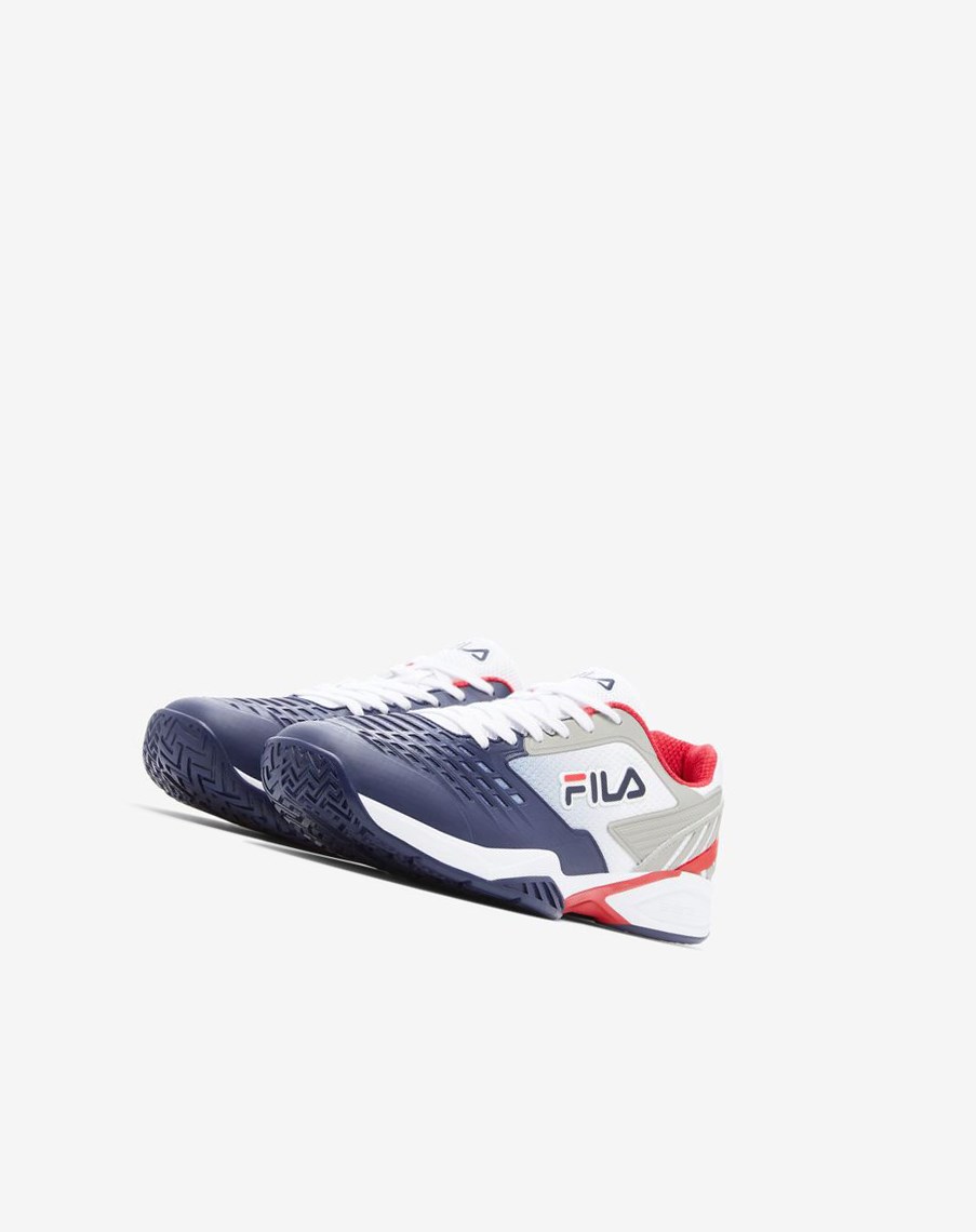 Fila Axilus 2 Energized Tenisa Shoes Białe Granatowe Czerwone | EMLXG-9125