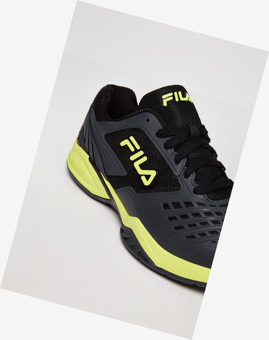 Fila Axilus 2 Energized Tenisa Shoes Czarne Żółte | ISDAK-3089