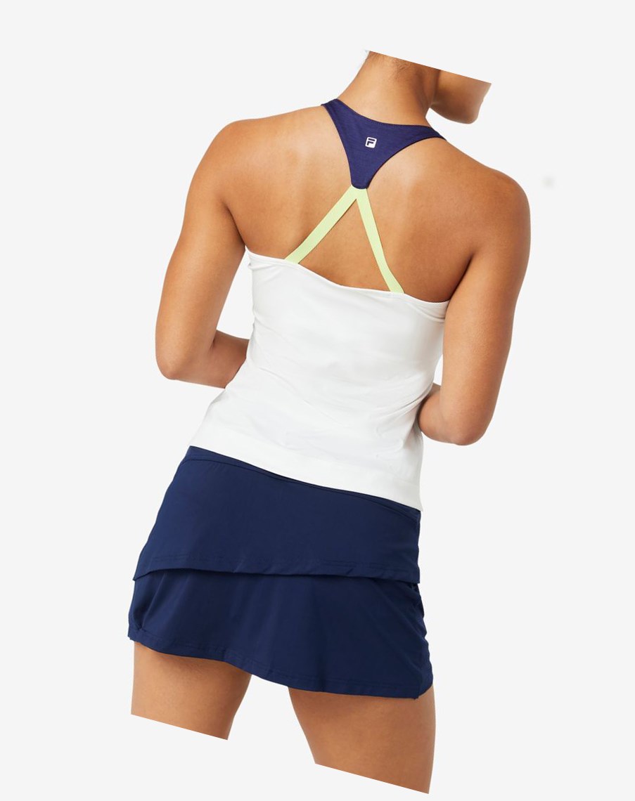 Fila Back Court Halter Tank Białe | CIJER-7295