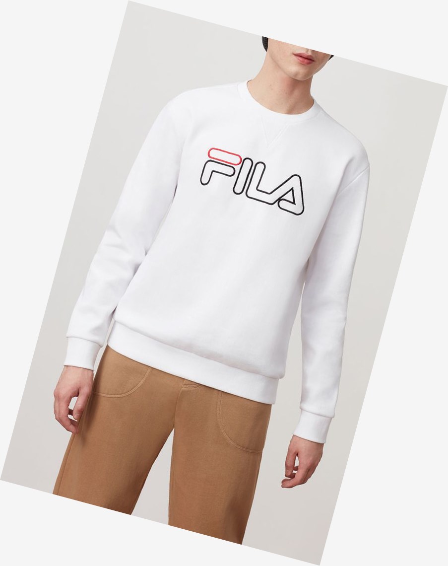 Fila Basil Sweatshirt Białe | YSUFE-2849